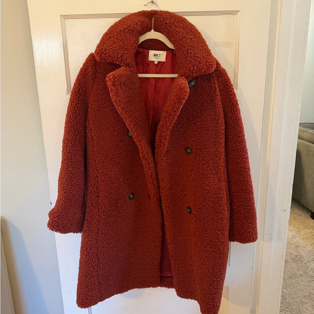 MKT Studio Warm Rust Teddy Jacket